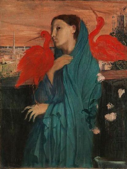 Young Woman with Ibis, Edgar Degas